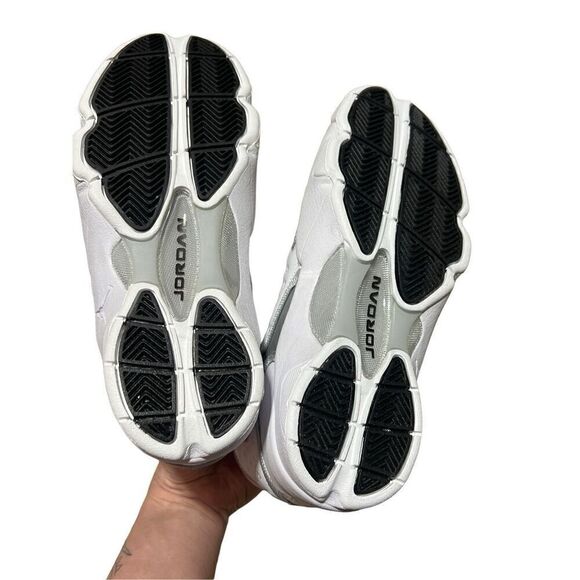 Nike Air Jordan OG White Metallic Silver Women's Size 7.5 - Picture 6 of 7